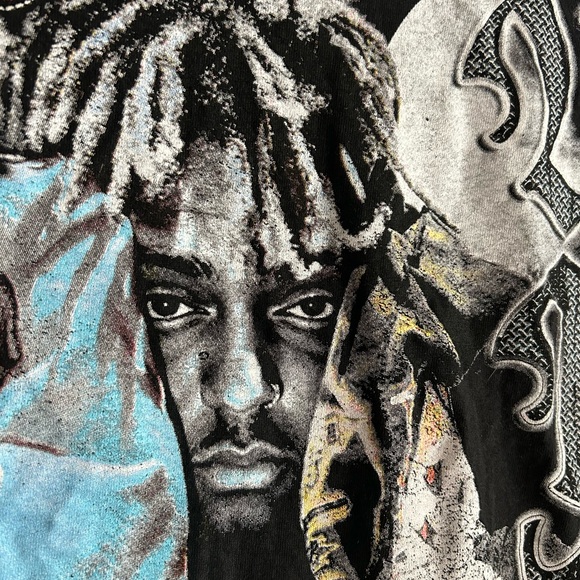 Juice WRLD - Night Butterfly- Men’s T-shirt- M - Sad RARE Short-Sleeve - Picture 5 of 15